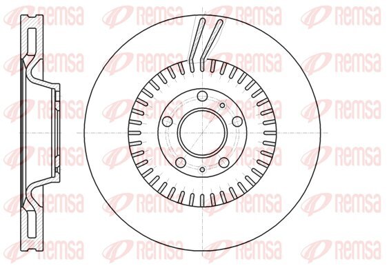 Bremsscheibe KAWE 61154 10