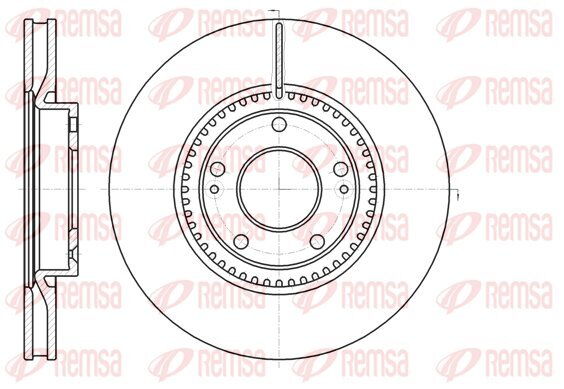 Bremsscheibe KAWE 61217 10