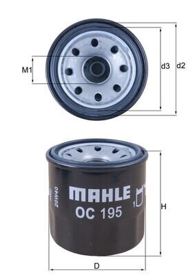 Ölfilter MAHLE OC 195