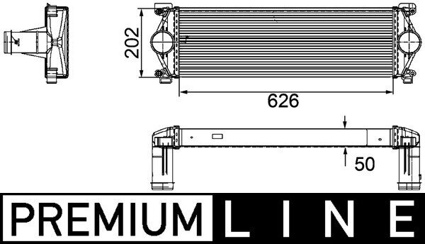 Ladeluftkühler MAHLE CI 254 000P