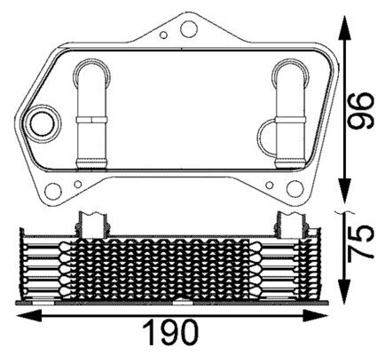 Ölkühler, Automatikgetriebe MAHLE CLC 202 000S