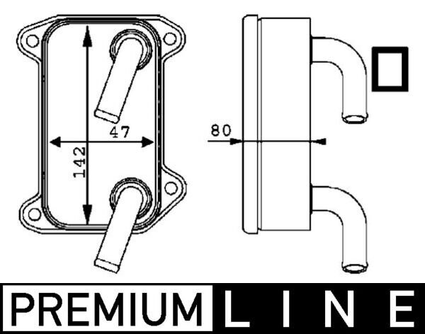 Ölkühler, Motoröl MAHLE CLC 40 000P