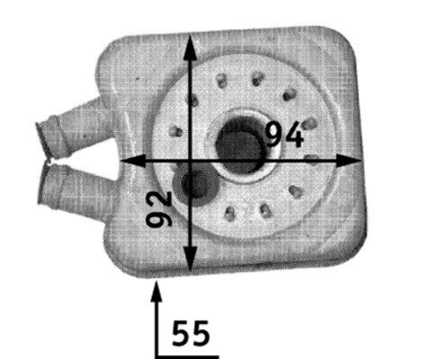 Ölkühler, Motoröl MAHLE CLC 45 000S