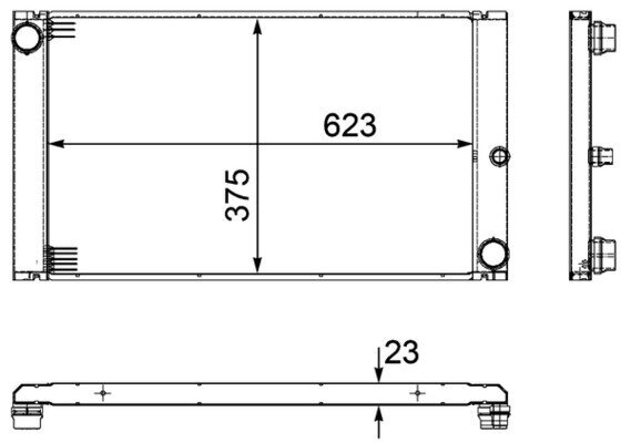 Kühler, Motorkühlung MAHLE CR 1093 000P