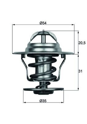 Thermostat, Kühlmittel MAHLE TX 15 87D