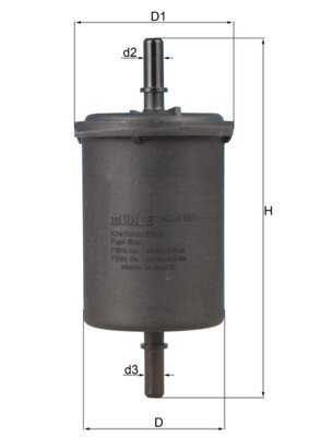 Kraftstofffilter MAHLE KL 416/1