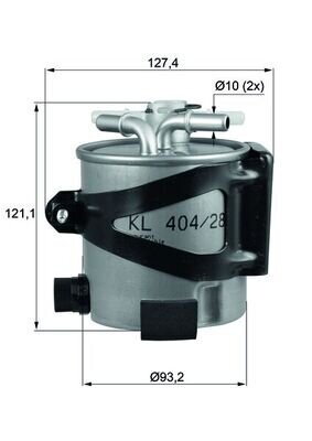 Kraftstofffilter MAHLE KLH 44/25