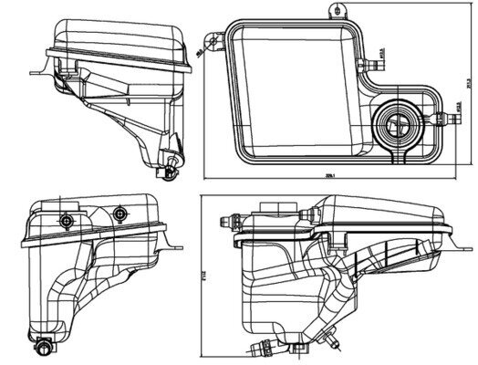 Ausgleichsbehälter, Kühlmittel MAHLE CRT 203 000S