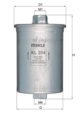Kraftstofffilter MAHLE KL 204