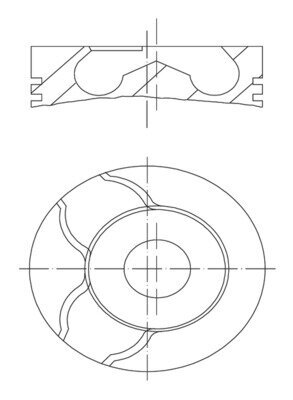 Kolben MAHLE 010 15 01