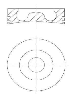 Kolben MAHLE 013 PI 00147 001