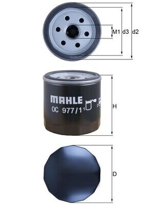 Ölfilter MAHLE OC 977/1
