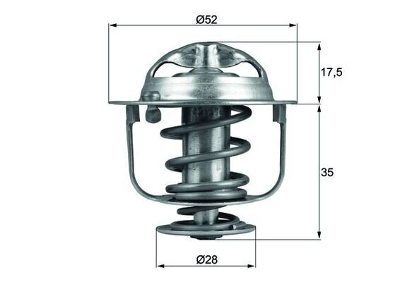 Thermostat, Kühlmittel MAHLE TX 119 82D