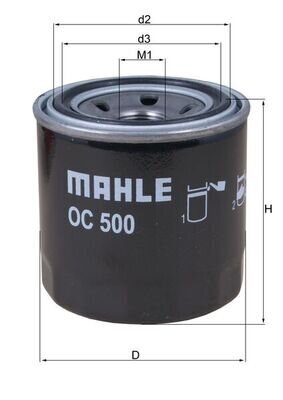 Ölfilter MAHLE OC 500