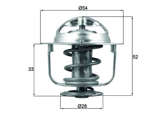 Thermostat, Kühlmittel MAHLE TX 176 82D