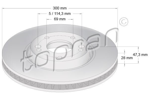 Bremsscheibe TOPRAN 820 766