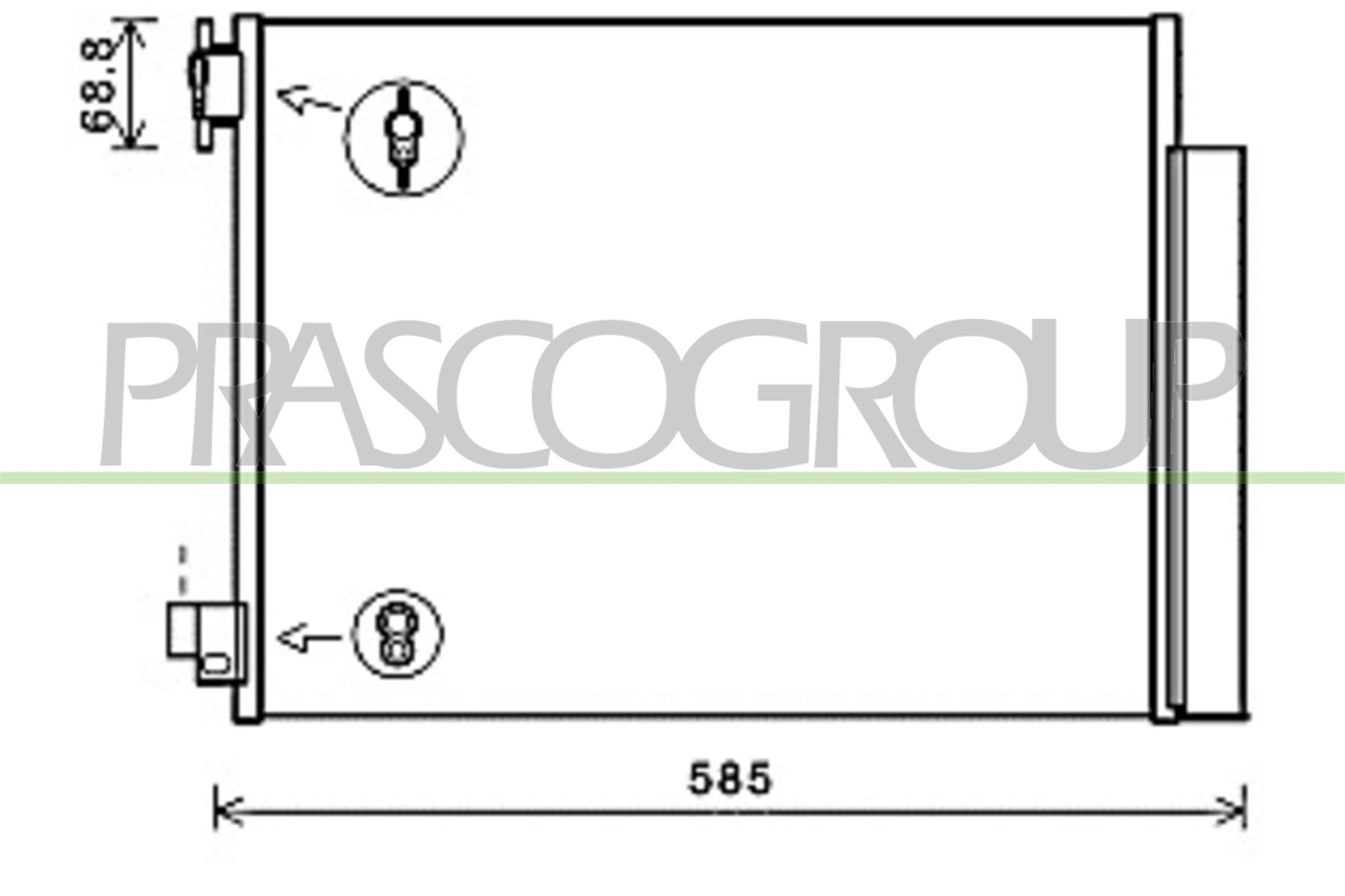 Kondensator, Klimaanlage PRASCO DA226C001