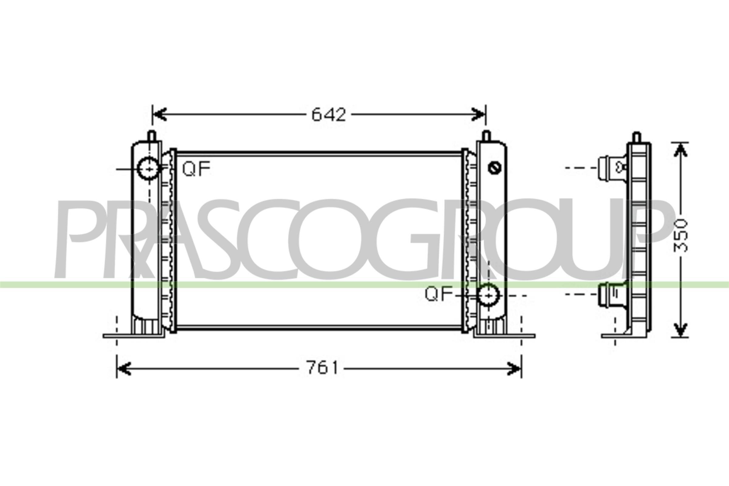 Kühler, Motorkühlung PRASCO FT420R001