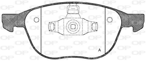 Bremsbelagsatz, Scheibenbremse OPEN PARTS BPA1082.00