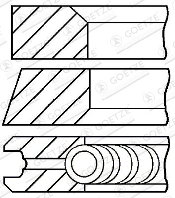 Kolbenringsatz GOETZE ENGINE 08-109800-00