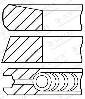 Kolbenringsatz GOETZE ENGINE 08-422400-00