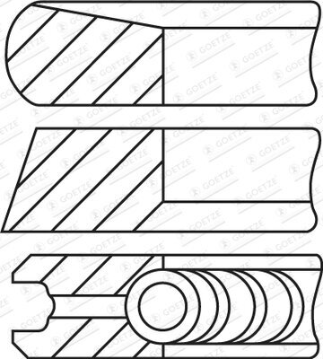 Kolbenringsatz GOETZE ENGINE 08-435207-00