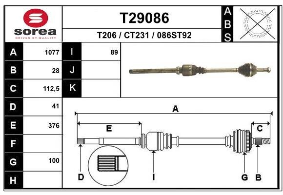 Antriebswelle EAI T29086