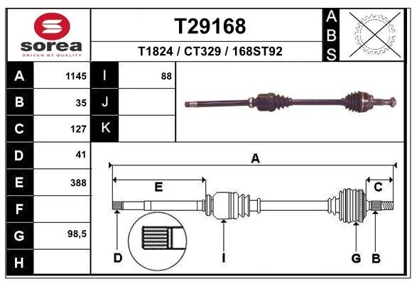 Antriebswelle EAI T29168