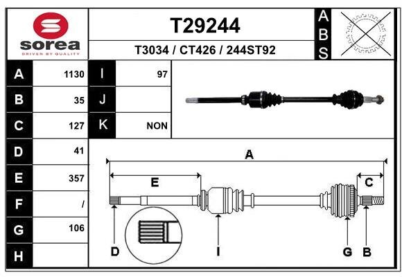 Antriebswelle EAI T29244