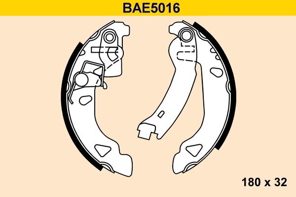 Bremsbackensatz BARUM BAE5016
