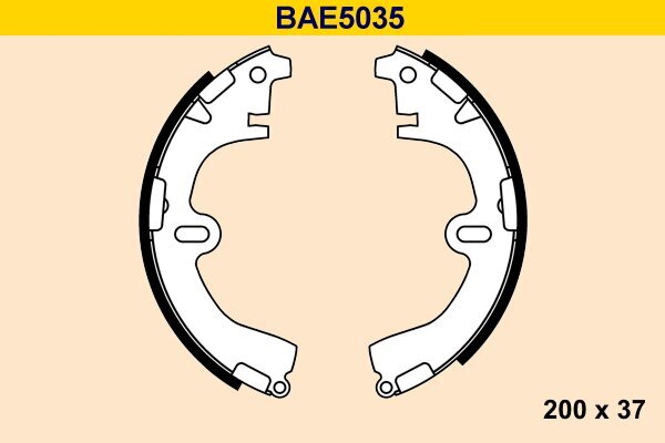 Bremsbackensatz BARUM BAE5035