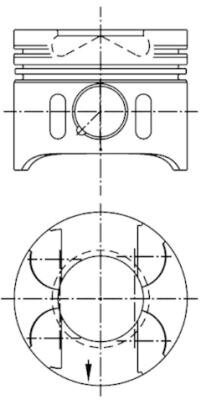 Kolben KOLBENSCHMIDT 41882600 Bild Kolben KOLBENSCHMIDT 41882600