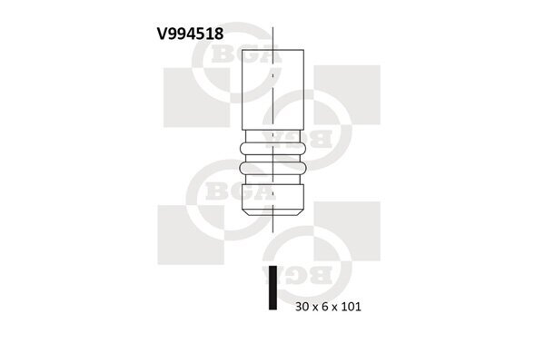 Auslassventil BGA V994518
