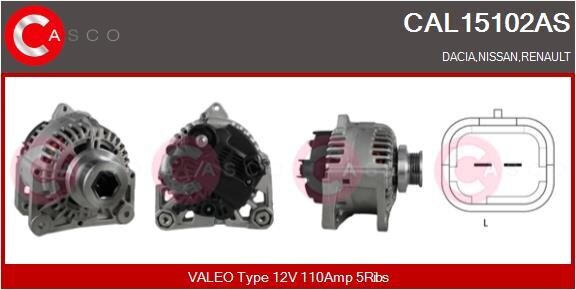 Generator 12 V CASCO CAL15102AS