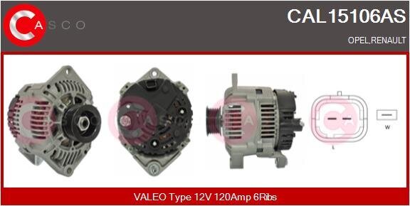 Generator 12 V CASCO CAL15106AS
