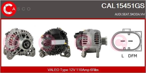 Generator 12 V CASCO CAL15451GS