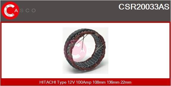 Stator, Generator 12 V CASCO CSR20033AS