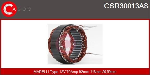 Stator, Generator 12 V CASCO CSR30013AS