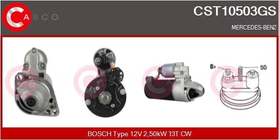 Starter 12 V 2,50 kW CASCO CST10503GS