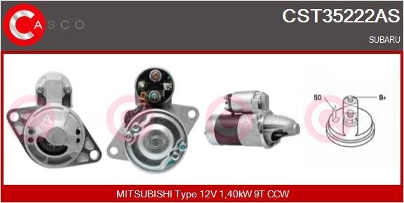 Starter 12 V 1,40 kW CASCO CST35222AS