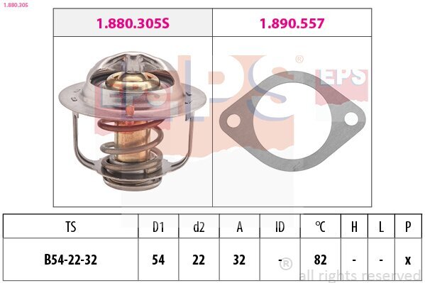 Thermostat, Kühlmittel EPS 1.880.305