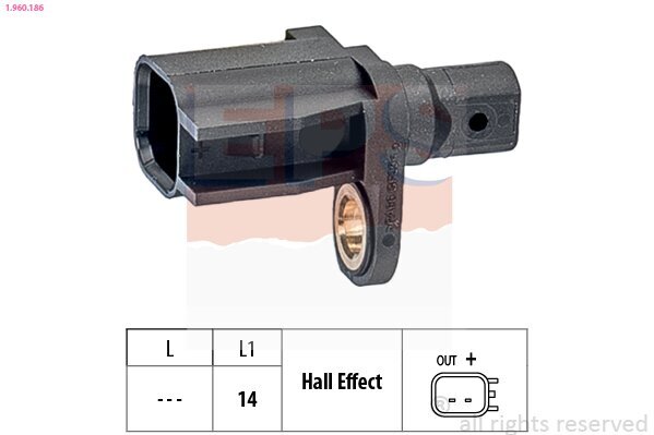 Sensor, Raddrehzahl EPS 1.960.186