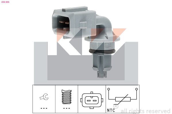 Sensor, Ansauglufttemperatur KW 494 005