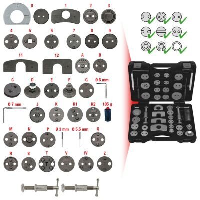 Dreh-/Rückstellwerkzeugsatz, Bremssattelkolben KS TOOLS 150.1970