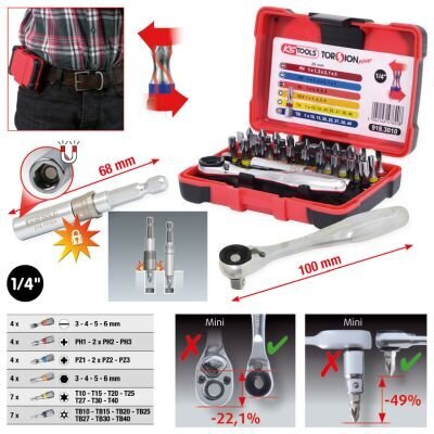 Set, Schraubendreher-Einsatz (Bits) KS TOOLS 918.3010