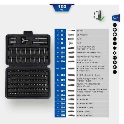 Set, Schraubendreher-Einsatz (Bits) KS TOOLS BT053100