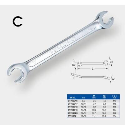 Doppel-Gabelschlüssel KS TOOLS BT706021