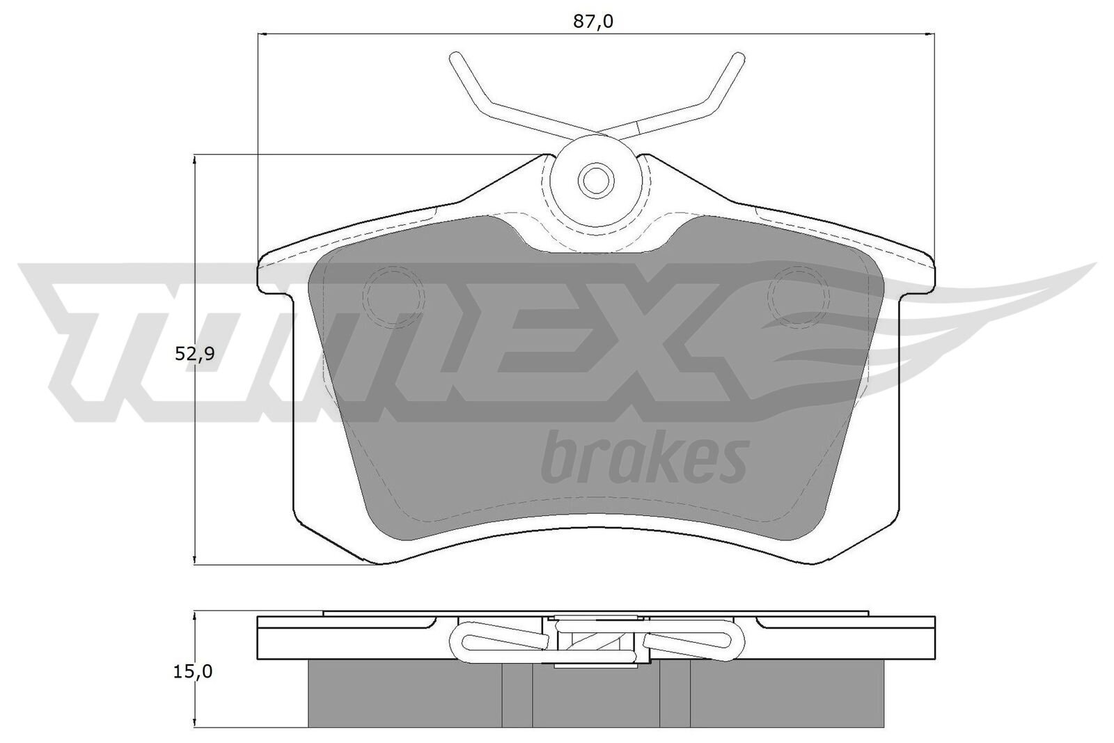 Bremsbelagsatz, Scheibenbremse TOMEX Brakes TX 10-78