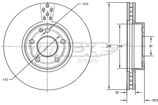 Bremsscheibe TOMEX Brakes TX 72-91