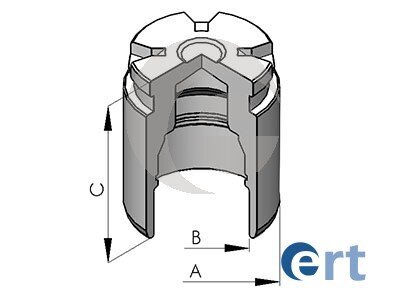 Kolben, Bremssattel ERT 151171-C